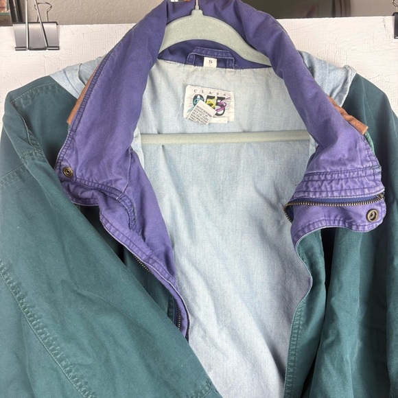 Vintage Class 955 Green and Blue Military Field / Bomber Jacket Small - Picture 5 of 14